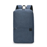 Portable Large Capacity Small Backpack Solid Color Waterproof Travel Bag Multiple Pockets Unisex School Bags Travel