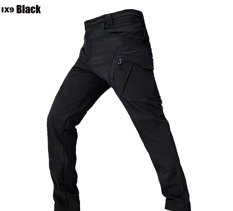 Men's City Gargo Winter Tactical SharkSkin Jackets Hiking Pants Fishing Climbing Trekking Casual Hunting Camping Trousers M-5XL