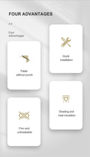 Self-Adhesive Pleated Blind High Shading Non-Woven Window Shade Bathroom Kitchen Balcony Zebra Blackout Curtain