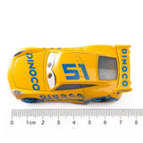 Disney Pixar Cars Lightning McQueen Alloy Metal Mater Model Car 1:55 Diecast Jackson Storm Vehicle Toy Car Kids Birthday Gift
