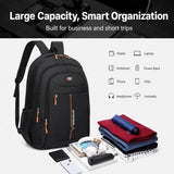 15.6 Inch Laptop Backpack Water-Resistant Daily Use Backpack Laptop Backpack Multi-Compartment For Traveling Trekking Day