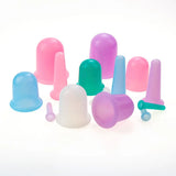 4-Piece Set Silicone Vacuum Cupping Set Cupping Cups Cans Suction Cup Therapy Back Body Detox Massage Anti Cellulite