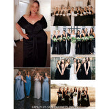 Women Sexy Lacing Up Plus Size Dress Formal Occasion Wedding Bridesmaid Party Dress Multiway Wrap Infinity Style Stunning Dress