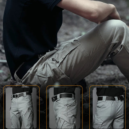 Pantalones cargo urbanos para hombre, multibolsillos, impermeables, resistentes al desgaste, informales, de entrenamiento, de secado rápido