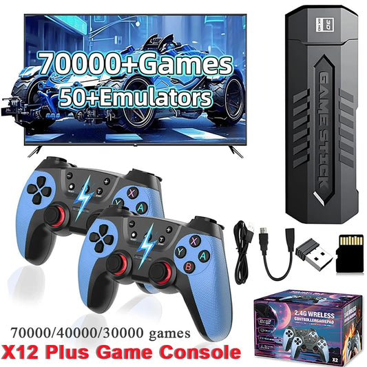 Retro Game Stick with 256GB 70000/40000/30000+ Games TV Handheld Video Game Console for Gift