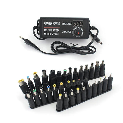 AC DC Adjustable Adapter 12V Volt LED Display Screen Power Supply 220V TO 3V 5V 9V 12V 24V 36V With DC Jack Connector Plug