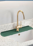 1PC Silicone Faucet Mat Water Ripple Kitchen Bathroom Draining Pad Wash Basin Large Sink Splash Pad Countertop Protector