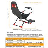 Inicio Simulador de juegos Simulador de carreras plegable Soporte de asiento Soporte de volante Experimentador de juegos de carreras