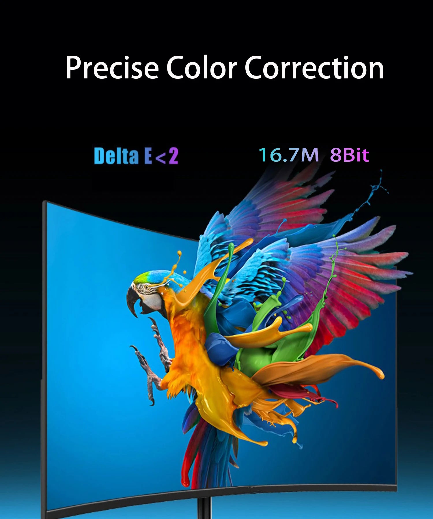 27 Inch Curved Monitor 75Hz 2ms Desktop PC LCD FHD Computer Display Gaming IPS Panel Screen LED 1080P Desktop Display