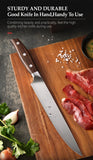 XINZUO Professional Full 7 PCS Knife Set German 1.4116 Stainless Steel Kitchen Knives Sets Best Kitchen Slicing Santoku Tool