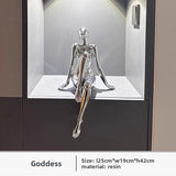 Mechanical Goddess Ornament - High-Tech Technological Decoration for Living Room, Entryway, TV Stand, Wine Cabinet, Office Desktop