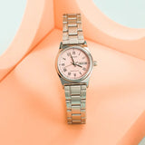 Relógio feminino Casio elegance quartzo - aço inoxidável  calendário duplo resistente a agua 30m