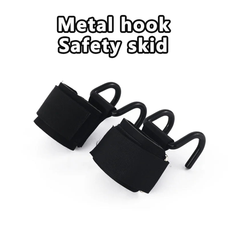 1PC Weight Lifting Hook Grips with Wrist Wraps Gym Hand-Bar Wrist Strap  Fitness Hook Weight Strap Pull-Ups Power Lifting Gloves