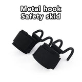 1PC Weight Lifting Hook Grips with Wrist Wraps Gym Hand-Bar Wrist Strap  Fitness Hook Weight Strap Pull-Ups Power Lifting Gloves