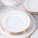 1pc Dish And Plates Bone china Dinner Set China Health Tableware White Ceramic Fruit tray  Soup plate Bowl Dish Gift Porcelain