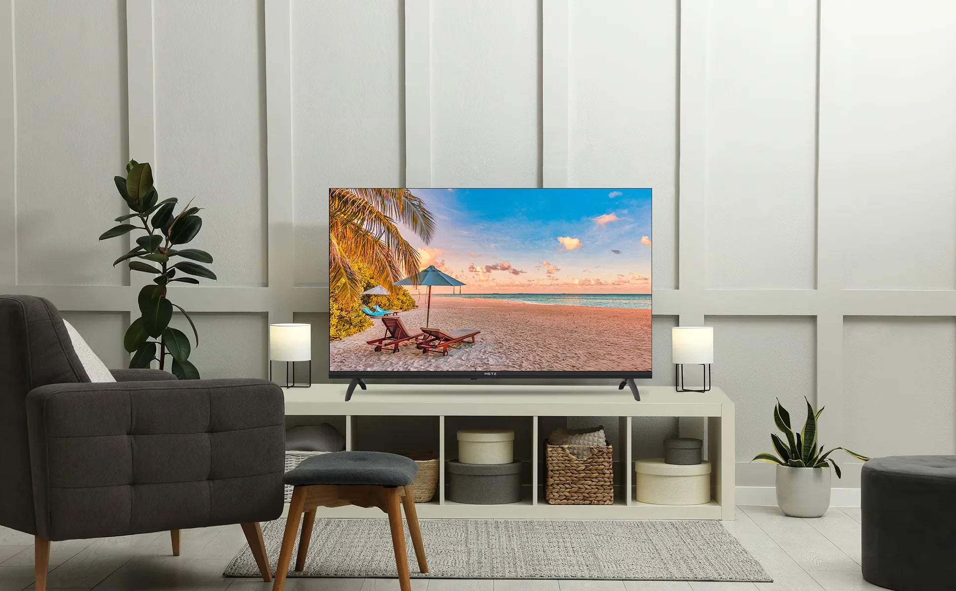 Metz QLED TV 32 "40" Inch Smart LED Television Google Tele HDR 10 Dolby Audio Bluetooth 5.1 EyeCare Tuner 2025 32MQF7030Z