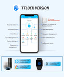 Tuya WIFI Double Side Fingerprint Lock Waterproof Outdoor Gate Passcode Rfid Card Keyless Smart Door Lock