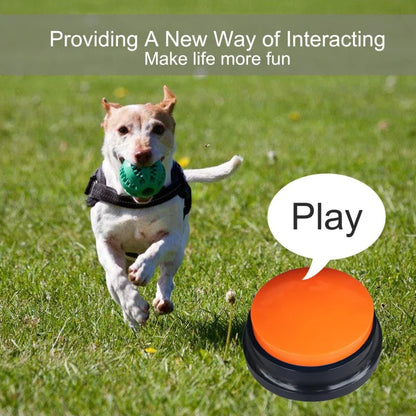 Botão De Gravação De Voz Para Comunicação Pet, Botões Do Cão, Buzzer De Treinamento, 30 Segunda Gravação, Cor, Cão