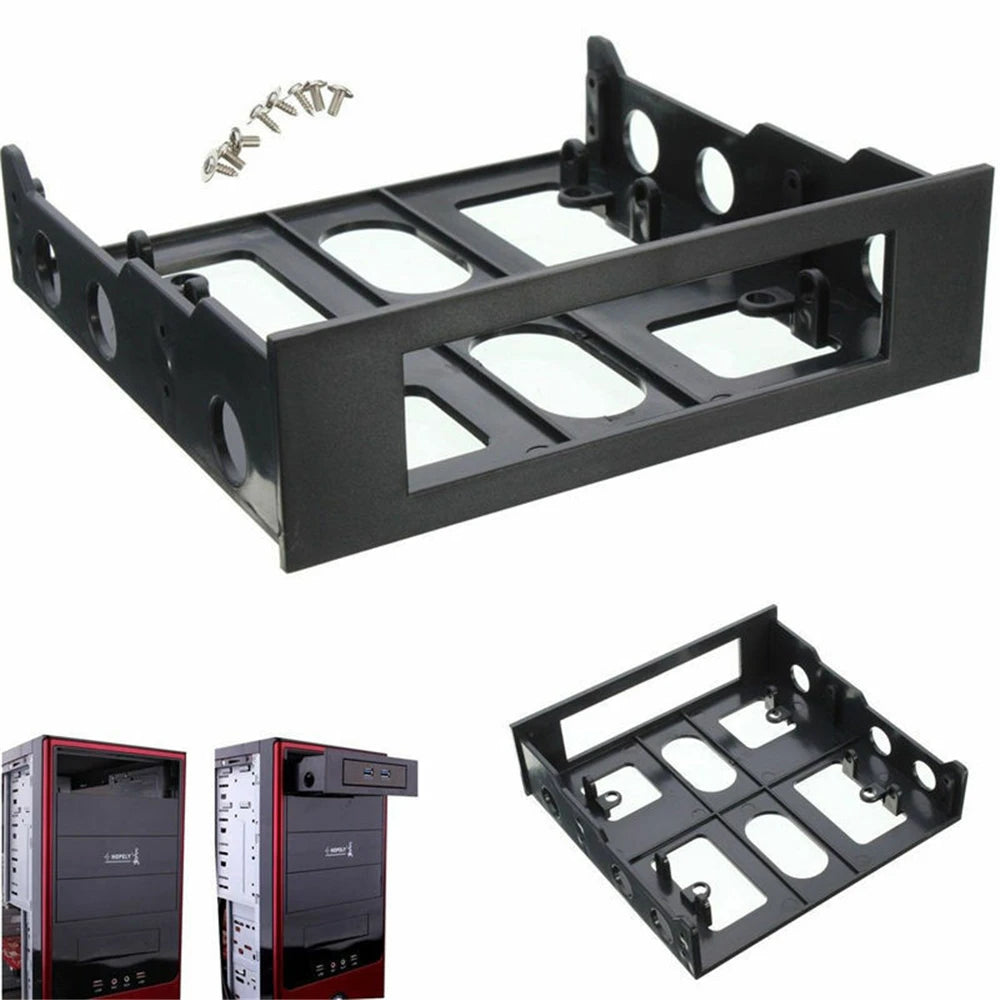 3.5 To 5.25 Floppy To Optical Drive Bay Mounting Bracket Converter For Front Panel Hub Card Reader Fan Speed Controller