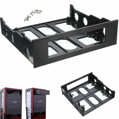 3.5 To 5.25 Floppy To Optical Drive Bay Mounting Bracket Converter For Front Panel Hub Card Reader Fan Speed Controller