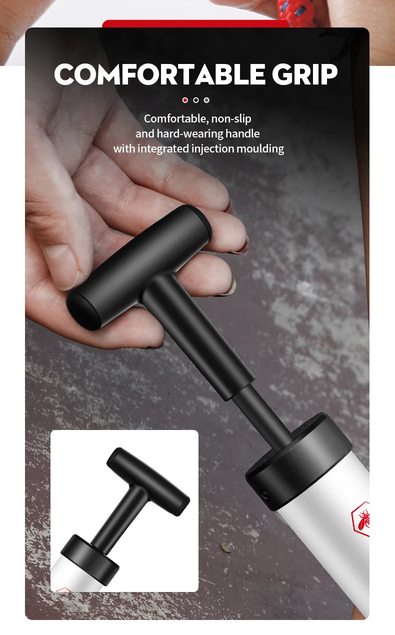 Xunting Pedal MTB Bicycle Pump MTB Bike Ball Air Pump InflatorSchrader Bicycle Pumps Compact Inflation Accessories for Swimming