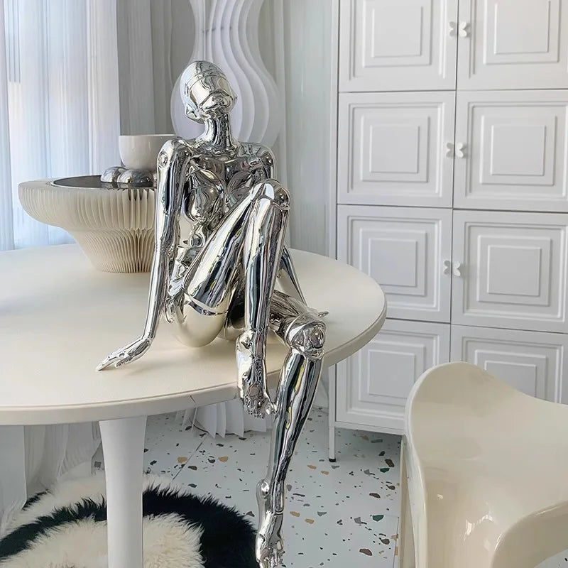Mechanical Goddess Ornament - High-Tech Technological Decoration for Living Room, Entryway, TV Stand, Wine Cabinet, Office Desktop