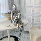 Mechanical Goddess Ornament - High-Tech Technological Decoration for Living Room, Entryway, TV Stand, Wine Cabinet, Office Desktop