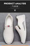 Casual Leather Shoes Men Loafers Trend Brand Business Shoes Autumn Slip-on Flat Men's Sneakers Comfortable Moccasins Zapatos Hombre