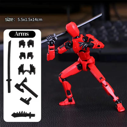 DIY 13 Action Multi-Jointed Movable Shapeshift Robot 3D Printed Mannequin Dummy Action Model Home Decor Figurines for Children