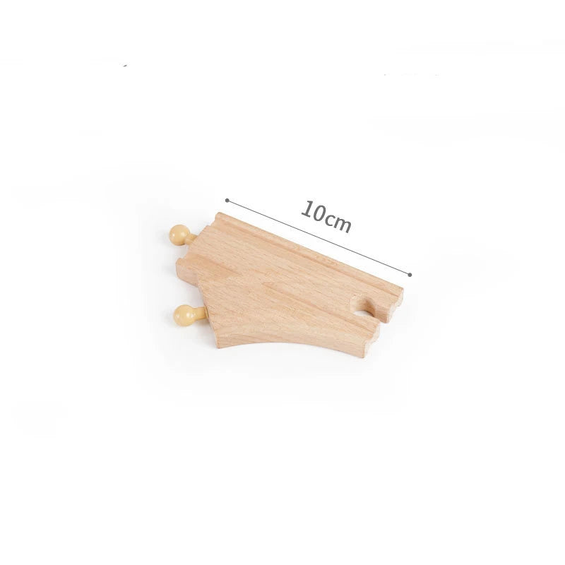 Wooden Train Track Toys Railway Rails Accessories Fit Thomas Train Road Connector Bridge Wood Railway Children Boy Christmas Gift