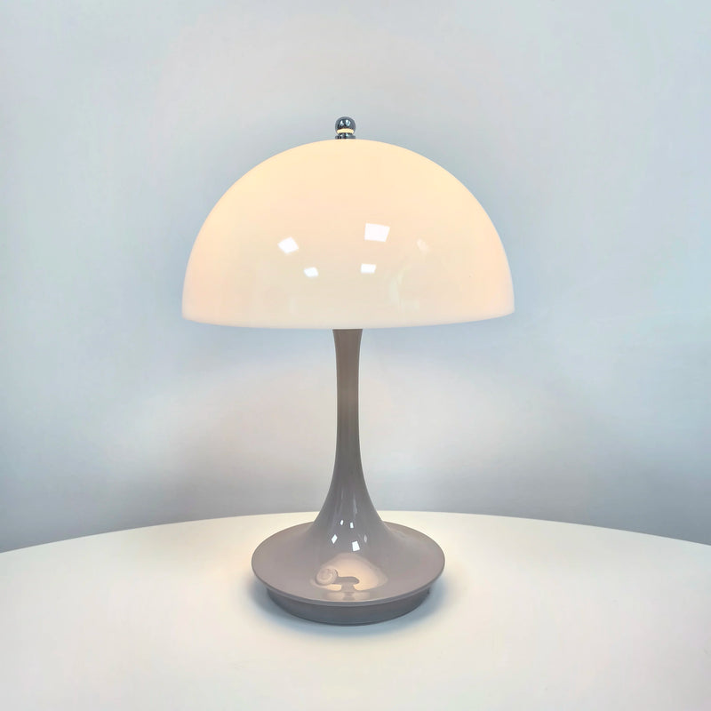Danish mushroom table lamp Nordic modern high-end atmospheric charging bedroom bedside living room decorative light