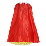 Girl Cosplay Snow White Princess Dress Yellow Luxury Lace Costume With Cloak Holiday Birthday Party Apple Accessories 2-10Y