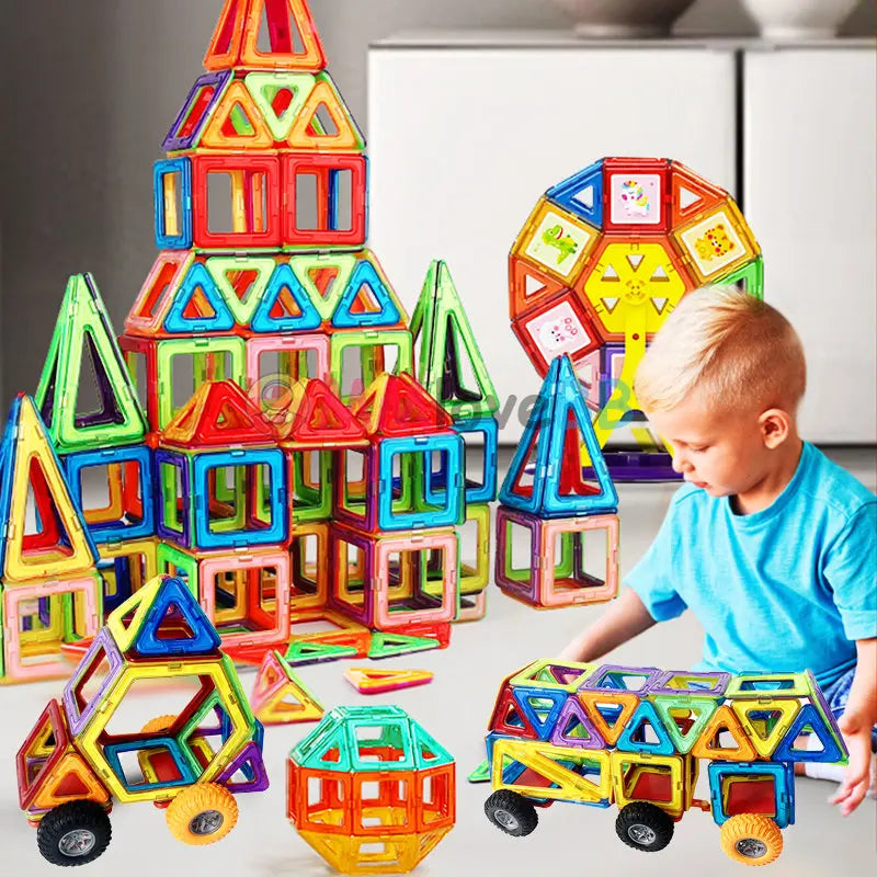 Juguetes magnéticos para niños de gran tamaño, bloques magnéticos para niños, juego de construcción de diseño, juguetes para niños, bloques de construcción