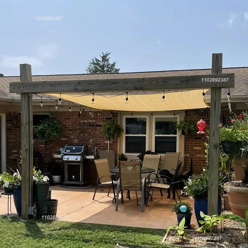 Garden sunshade net, UV protection, outdoor pergola, sunshade, swimming pool sunshade, plant canopy
