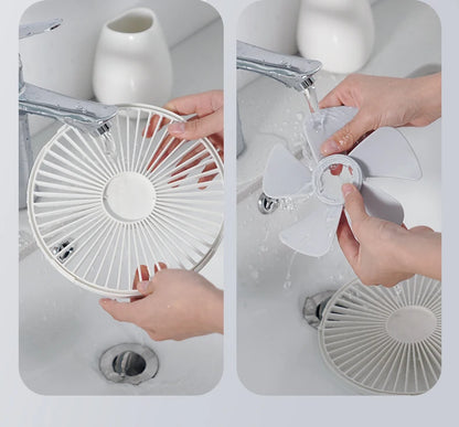 Portable Fan USB Rechargeable Folding Telescopic Floor Standing Fan Remote control Mini Fans Outdoor Camping Cooling fan home