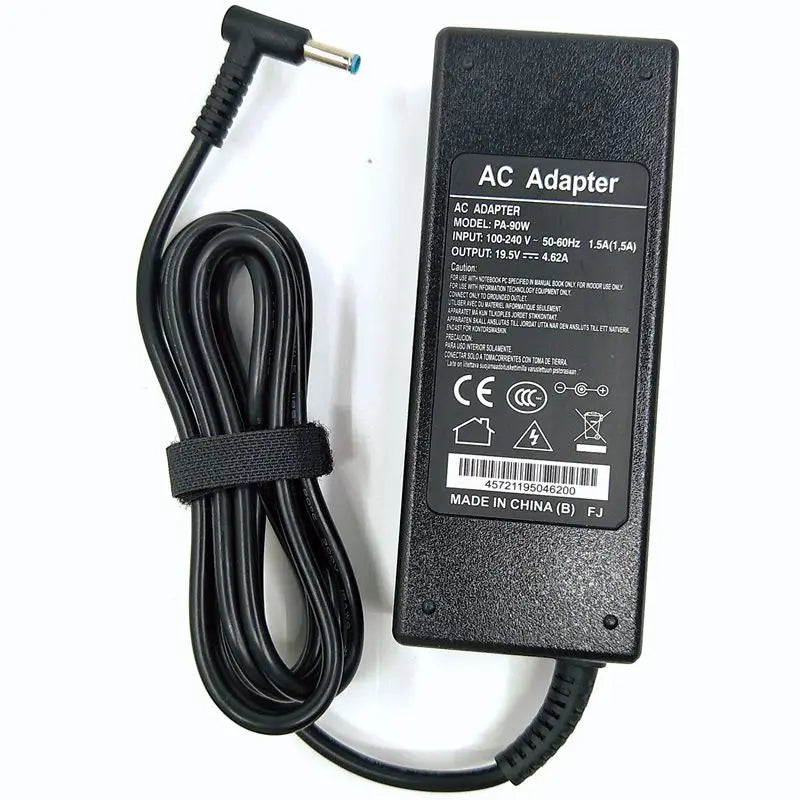 Cargador de portátil CA de 19,5 V, 4,62 A, 90 W, 4,5 x 3 mm, adaptador de corriente para HP Pavilion 14, 15, PPP012C-S, 710413-001, Envy 17, 17-j000, 15-e029TX
