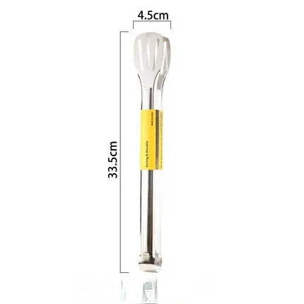 Pinzas de acero inoxidable para alimentos, utensilios de cocina, herramienta de cocina para bufé, pinza anticalor para pan, pinza para repostería, para postres, ensaladas y barbacoas.