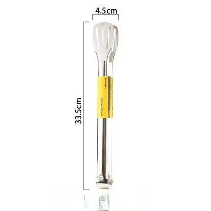 Pinzas de acero inoxidable para alimentos, utensilios de cocina, herramienta de cocina para bufé, pinza anticalor para pan, pinza para repostería, para postres, ensaladas y barbacoas.