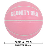 Women's Basketball Size 5, 6, 7 Pink Official Competition Children's Basketball Indoor Outdoor Standard Ball PU Non-slip Wear-resistant