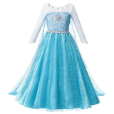 Elsa Anna Kid Princess Girls Dress Rapunzal  Kids Cosplay Halloween Vestidos Children Costume Birthday Party Dress