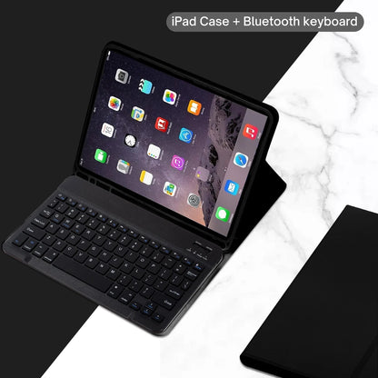 For iPad 5th Gen 2017 6th Gen 2018 9.7inch Case, Bluetooth keyboard case for iPad Air 1st 2nd Pro 9.7inch