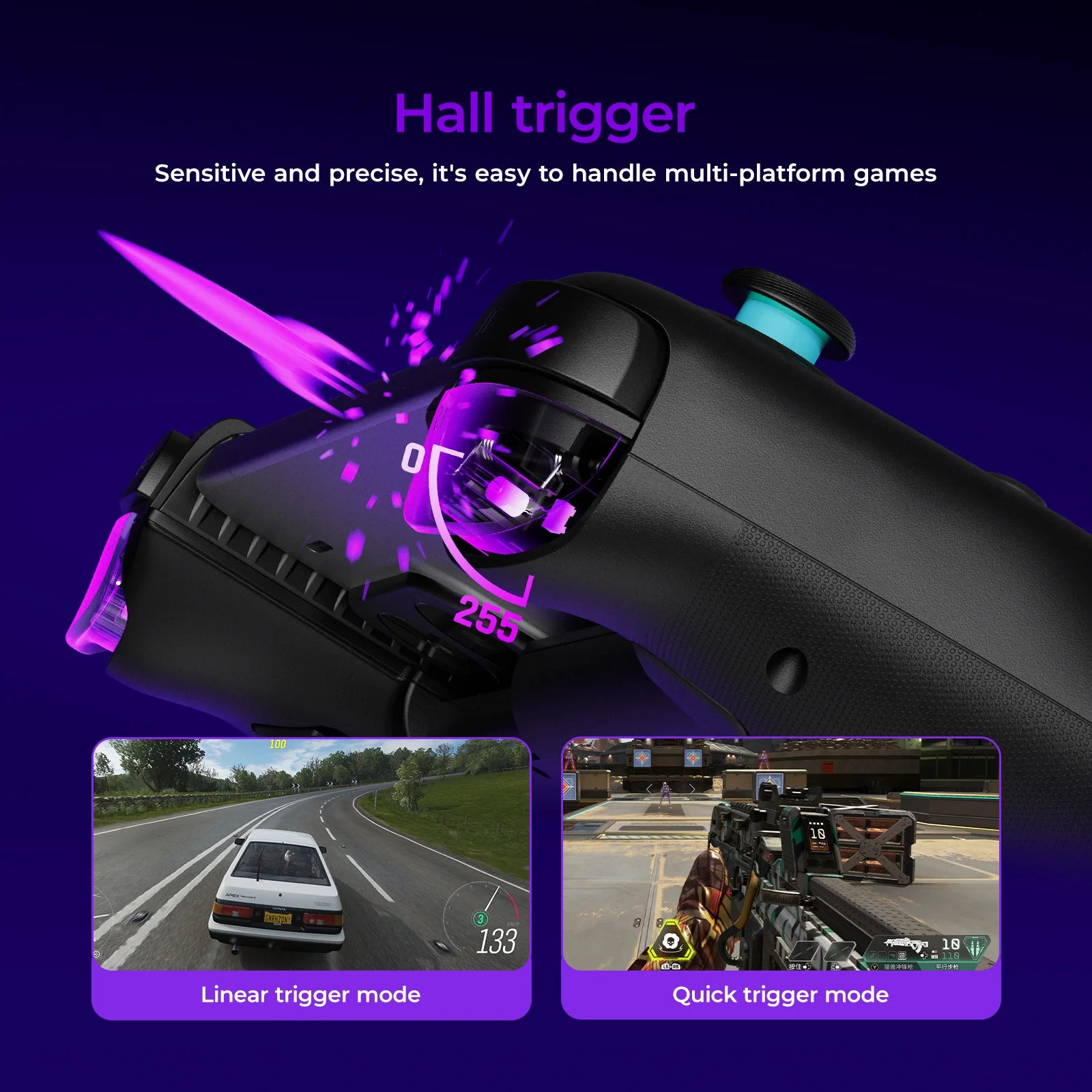 LEADJOY Blade Plus Wireless Gamepad Supports Switch 1 2/Android/IOS/PC/Pad Stretchable Game Controller