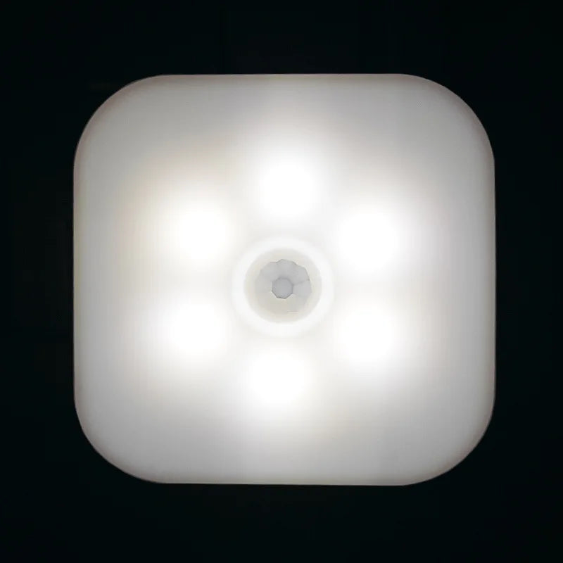Luz nocturna con sensor de movimiento y luz LED, enchufe europeo, luz nocturna inalámbrica para niños, mesita de noche y dormitorio.