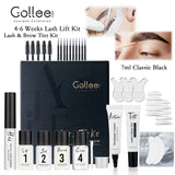 Gollee Eyelash Lifting Perm kit Natural Lashes Enhancer Long Lasting 4-6 weeks Black Lash Brow Tinting Perm Professional Makeup