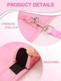 Rabbit Harness Soft Mesh Small Pet No Pull Comfort Padded Vest for Bunny Guinea Pigs Squirrels and Other Small Animal