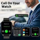 KESHUYOU New 1.83-inch Smartwatch Call Notifications Sleep Monitoring Activity Tracking Compatible with Android and iOS