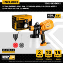 DEKO Spray Gun, 20V/220V High Power Home Electric Paint Sprayer, NO battery 3 Nozzle Easy Spraying Clean Perfect for Beginner