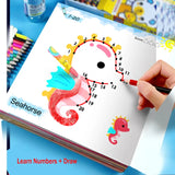 Line Drawing, Children's Doodle Books, Learning Numbers, Early Education to Improve Grades, Fun Drawing Games, Holiday Gifts