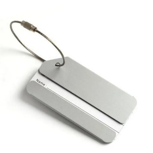 Airplane shape Travel Accessories Creative Luggage Tag Baggage Name Tags Aluminium Alloy Luggage Tags Boarding Label Tag