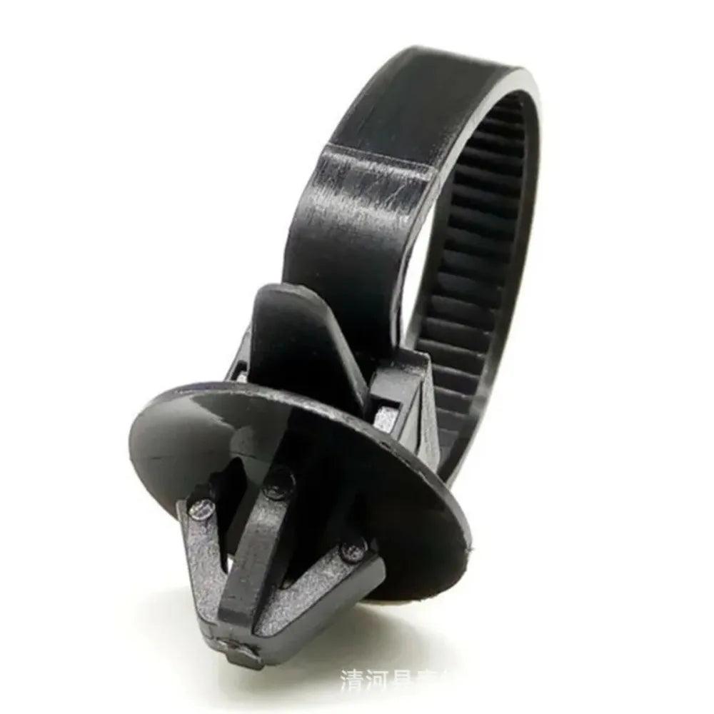 10/30/50PCS Car Nylon Black Cable Ties Push Mount Wire Harness Fastener Cable Clamp Clips Ties Management Car Wire Organizers